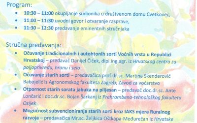 OPG HORVATIĆ – PREZENTACIJA I PROMOCIJA STARIH HRVATSKIH VOĆKI