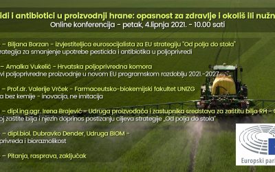 Sudjelovanje na “Konferenciji o upotrebi pesticida i antibiotika u EU poljoprivredi”.