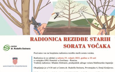 Radionica rezidbe starih sorata voćaka