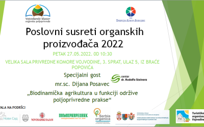 Poslovni susreti organskih proizvođača 2022. godine, Novi Sad, Srbija