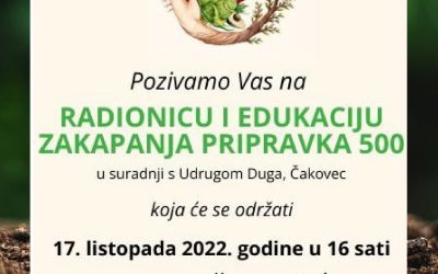 MEĐIMURSKA ŽUPANIJA – NAJAVA EDUKACIJE I RADIONICE