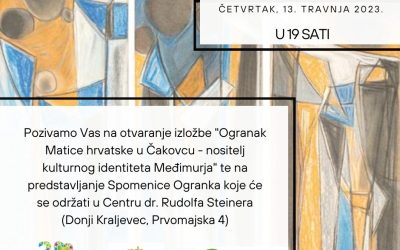 Najava izložbe – Ogranak matice hrvatske u Čakovcu