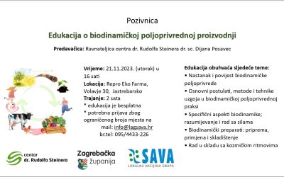 Prijavi se na Edukaciju o biodinamičkoj poljoprivrednoj proizvodnji