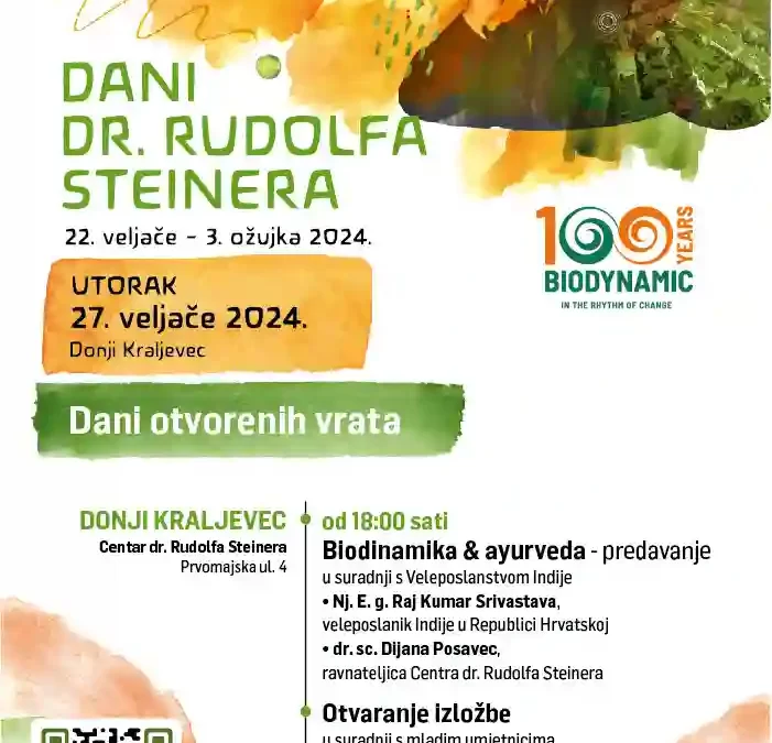 NAJAVA DOGAĐANJA – PREDAVANJE O AYURVEDI I BIODINAMICI – utorak, 27. veljače 2024. godine