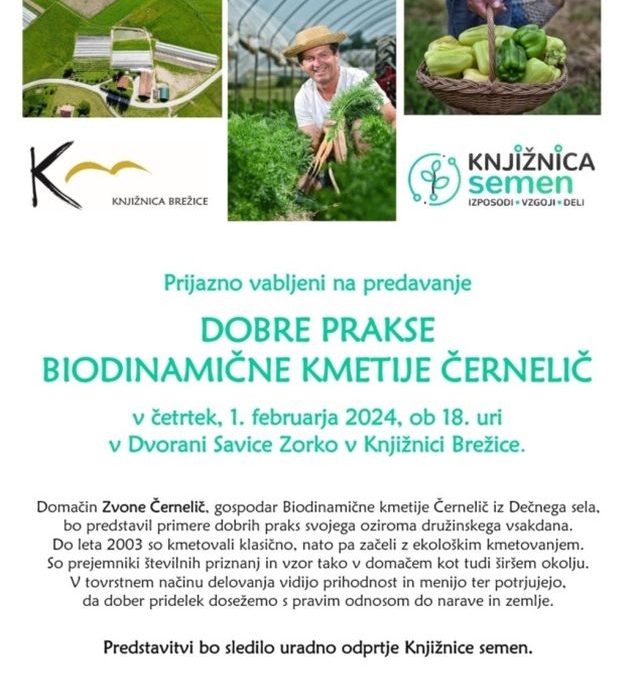 POZIV NA PREDAVANJE, predavač: Zvone Černelič, Slovenija