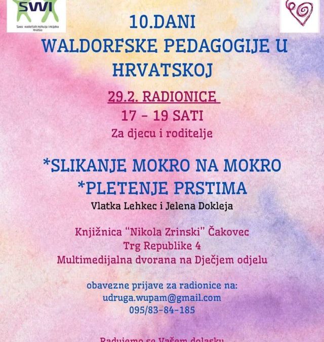 NAJAVA DOGAĐANJA – 10. DANI WALDORFSKE PEDAGOGIJE, ČAKOVEC