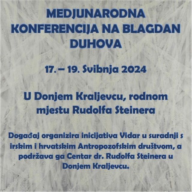 NAJAVA DOGAĐAJA – MEĐUNARODNA KONFERENCIJA NA BLAGDAN DUHOVA – WITHSUN