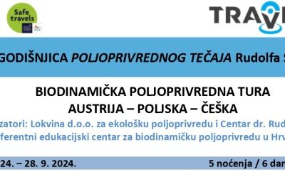 Stručno studijsko putovanje: BIODINAMIČKA POLJOPRIVREDNA TURA – AUSTRIJA – POLJSKA – ČEŠKA [NOVI DATUM  23. 9. do 28. 9. 2024.]