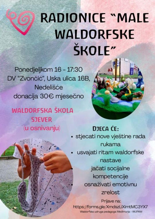 Male waldorfske škole – radionice za male i velike!